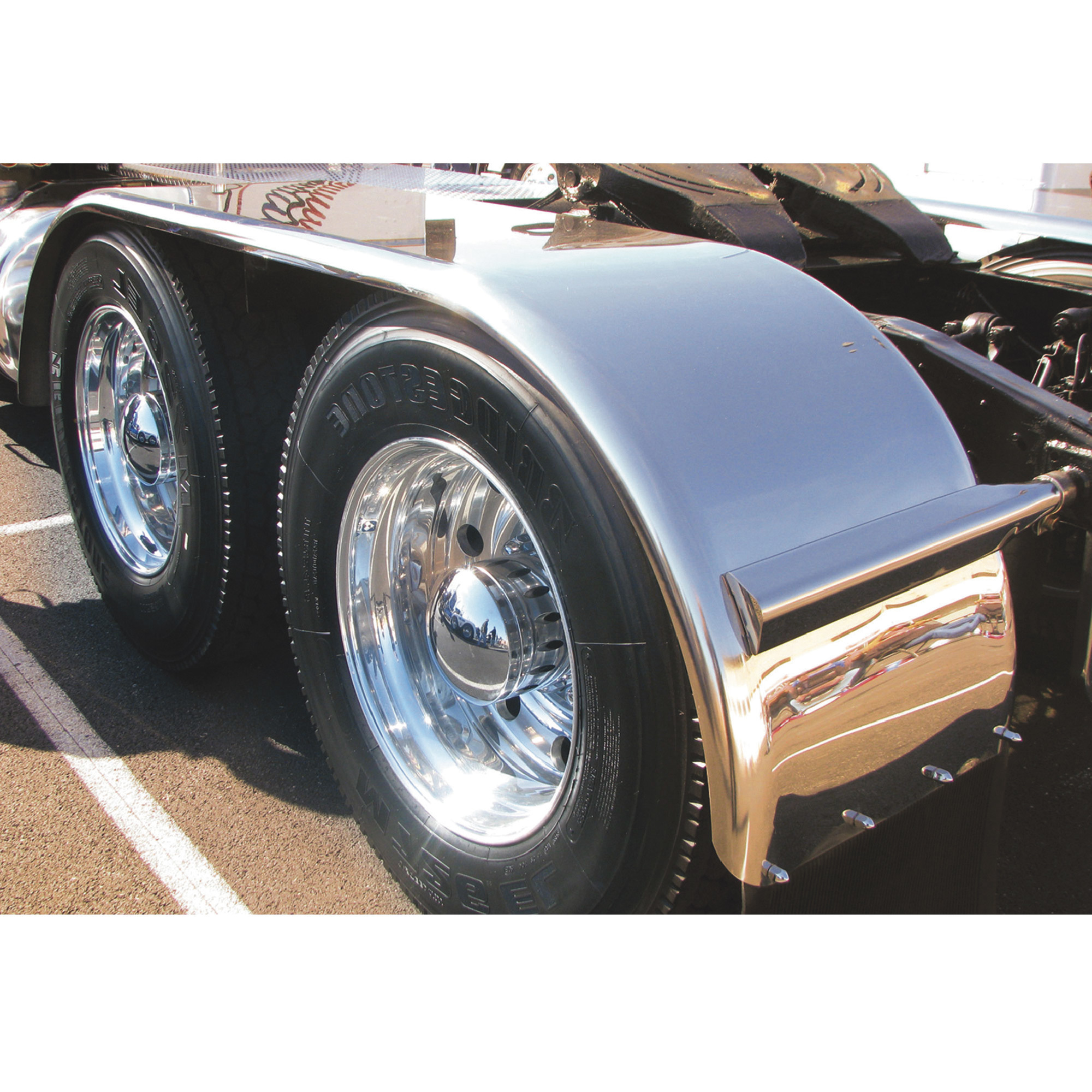 Trux Accessories Smooth Boss Full Truck Fenders, 132in.L, Model# TFEN-F12